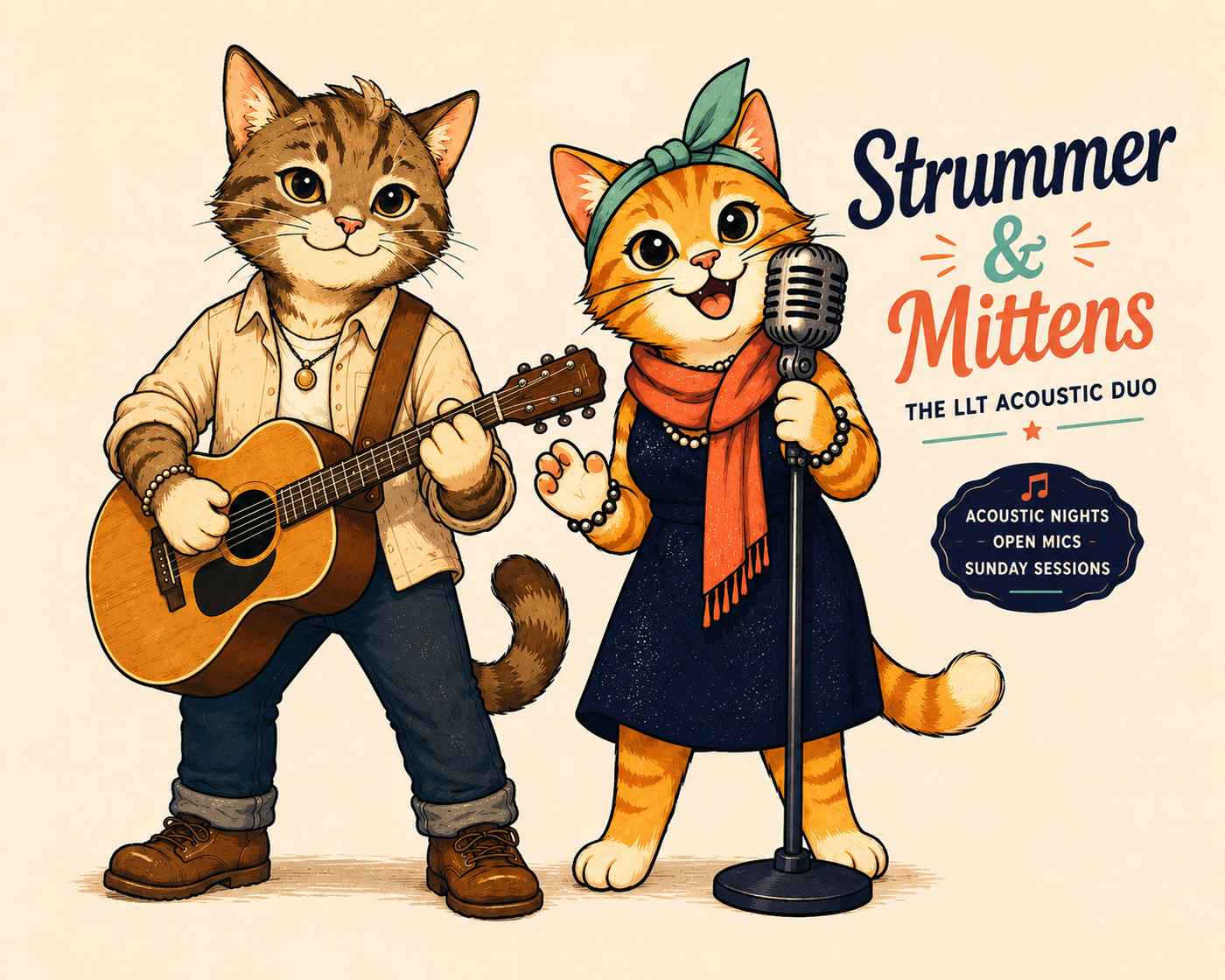 Strummer and Mittens, acoustic duo
